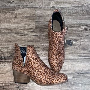 Cheetah booties.